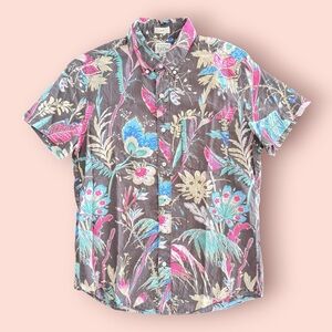 J. Crew Vibrant Floral Button Down Shirt